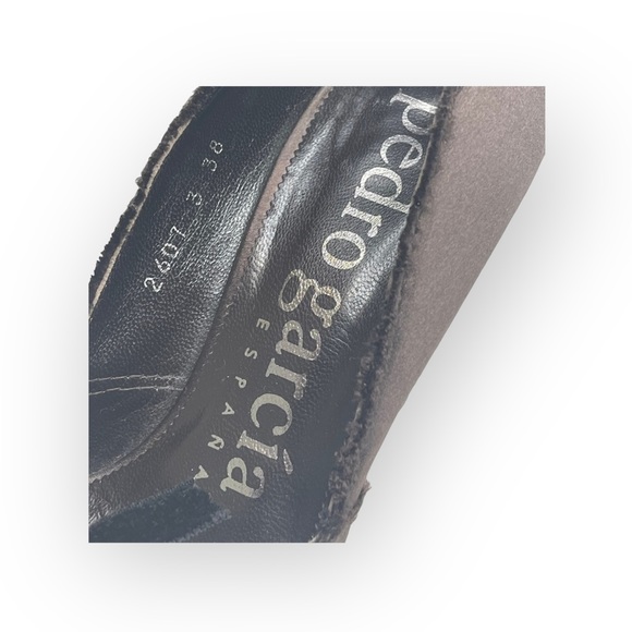 Pedro Garcia ☀︎︎ Swarovski Crystal Silk Peep Toe Pumps ☀︎︎ Cedar Brown ☀︎︎ 38 - Picture 11 of 16